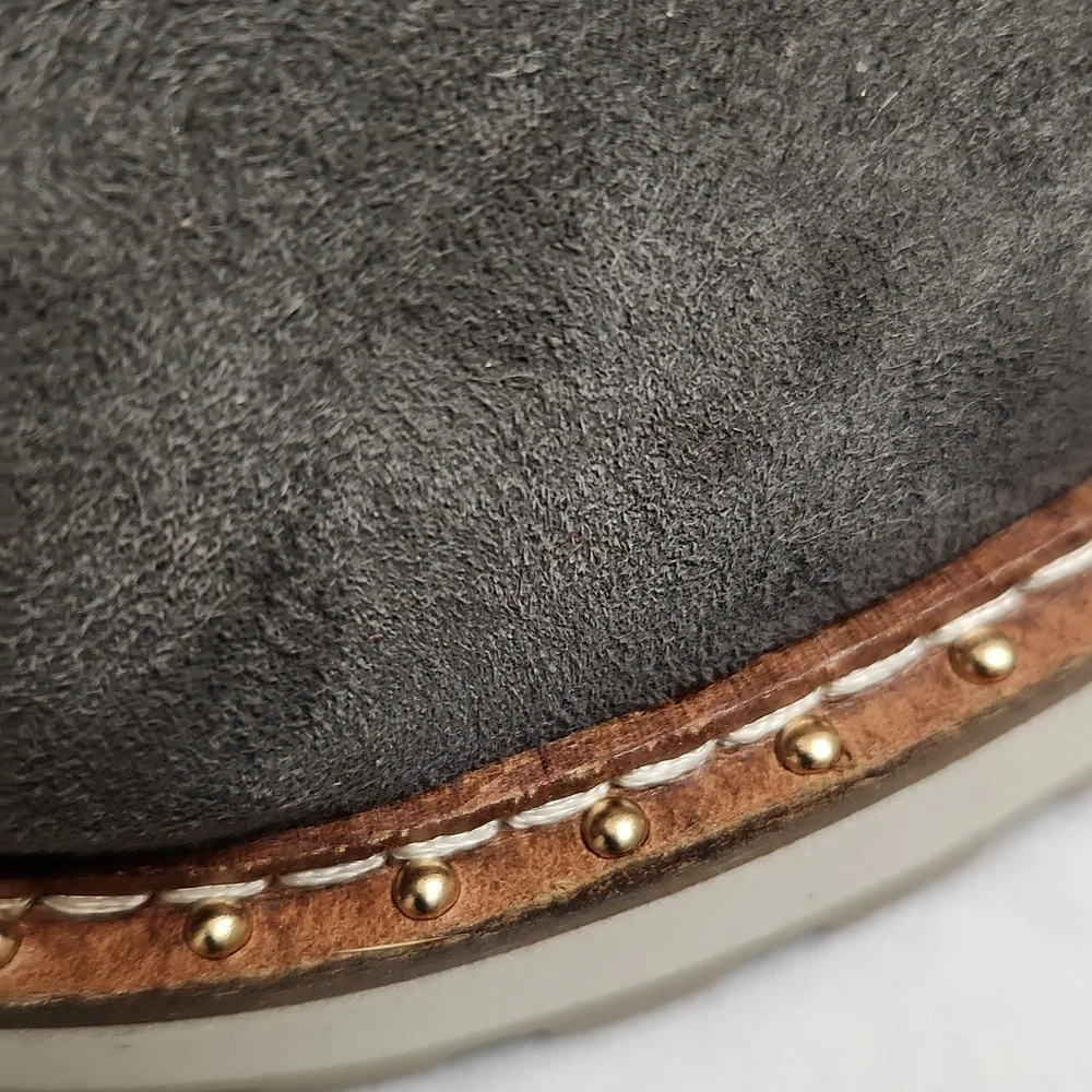 Cecelia New York Gemma Slip-on Suede Low Wedge Ankle Boots (W Size 8.5)
